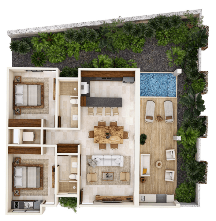 Floorplan - Condo Garden A-101